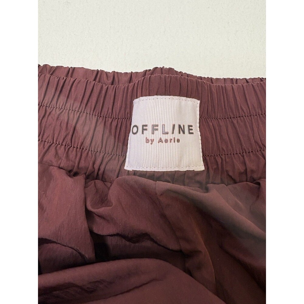 Offline By Aerie The Hugger Burgundy 2 In 1 Athletic Biker Shorts Size Medium - Picture 5 of 8